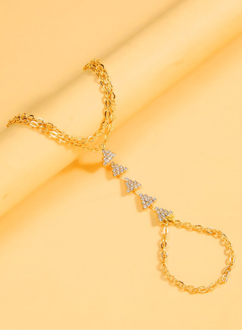Mark Fairwhale Fashionable Multi-Layer Crystal Bracelet 