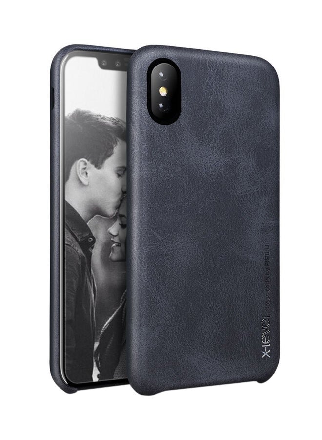 Combination Vintage Series Case Cover For Apple iPhone X Black