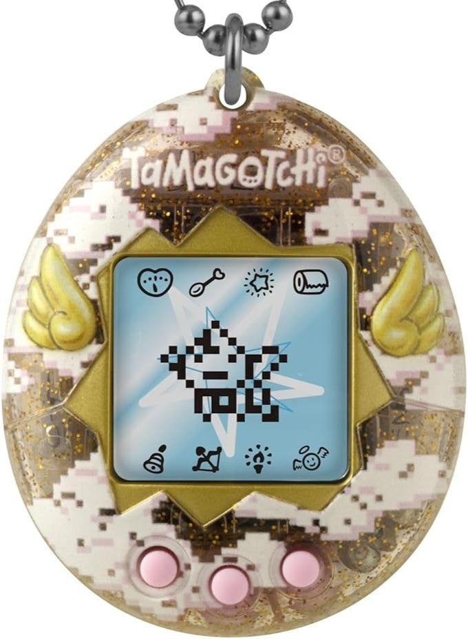 Tamagotchi BANDAI NAMCO Tamagotchi Original Angel Tlara B-O Gen 3 Virtual Pet Gold Pixel - Image 1