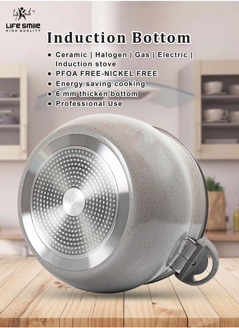 26cm (10 Litre) Multipurpose Stock Pot and Steamer Pot Set - Induction Couscoussier with PFOA-free Aluminum Non Stick 2-tier Cooking Pot with Lid for Soups,Seafood,Vegetables,Stews,Rice and Pasta - pzsku/ZA195C6F7B4EBFBA4337BZ/45/_/1676718457/8a874246-810e-4bd8-9eb6-7cced2577236