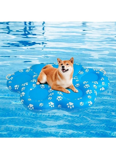 Dog Pool Float Inflatable Raft Large Ride On Pool Raft Swimming Pool Lake Water Games Floating Raft For Dogs Kids Adults