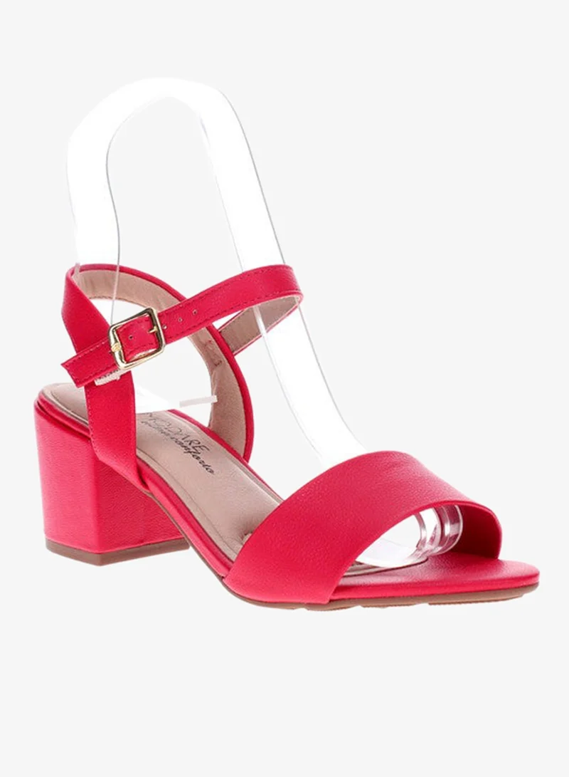 مودار صنادل بكعب متوسط للنساء - صنادل بكعب مفتوح من الخلف للبنات مع رباط للكاحل