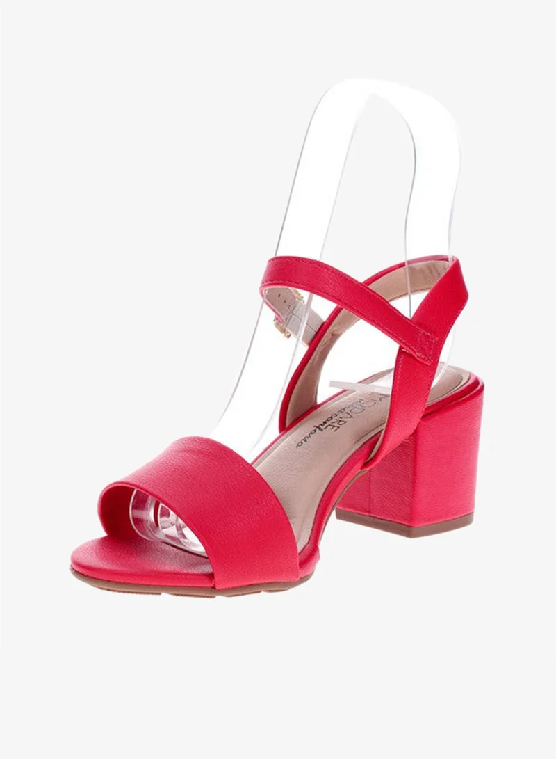 مودار صنادل بكعب متوسط للنساء - صنادل بكعب مفتوح من الخلف للبنات مع رباط للكاحل