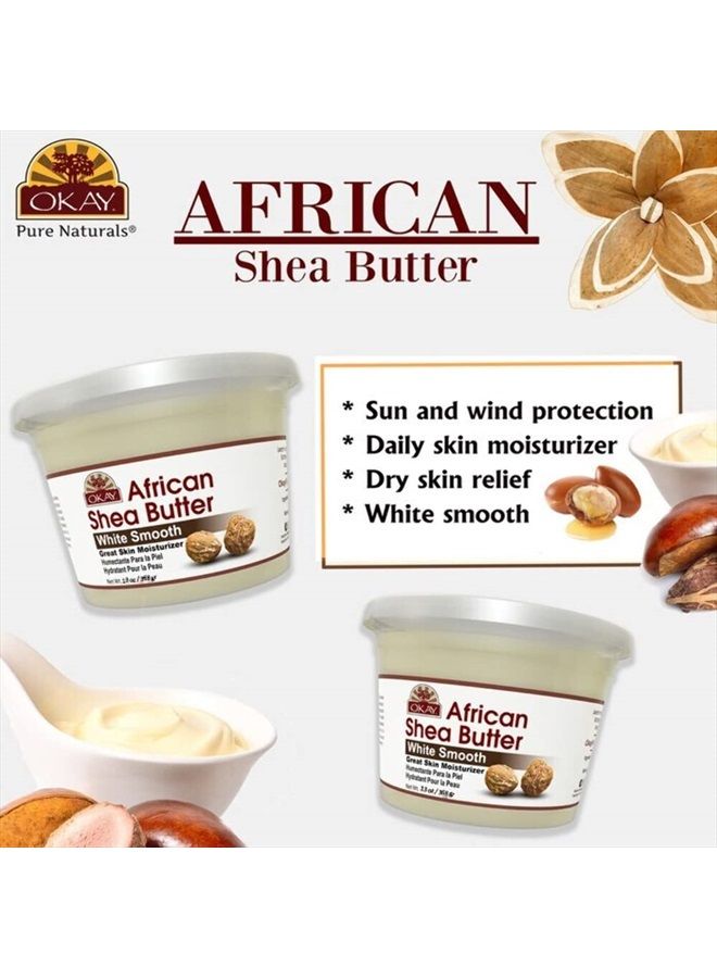 OKAY SHEA BUTTER JAR WHITE 13oz weight (16oz jar size) - Image 3