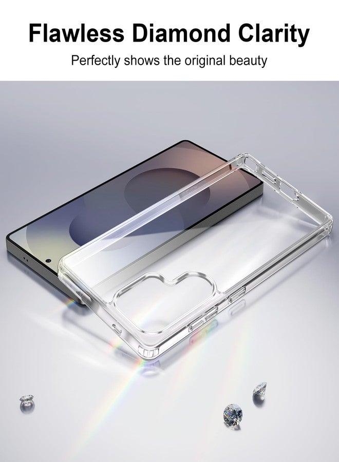 HOOMIL Case for Samsung Galaxy S25 Ultra, Non-Yellowing, Drop Protection, Anti-Scratch Transparent Hard Back Phone Cover - Crystal Clear - Image 3
