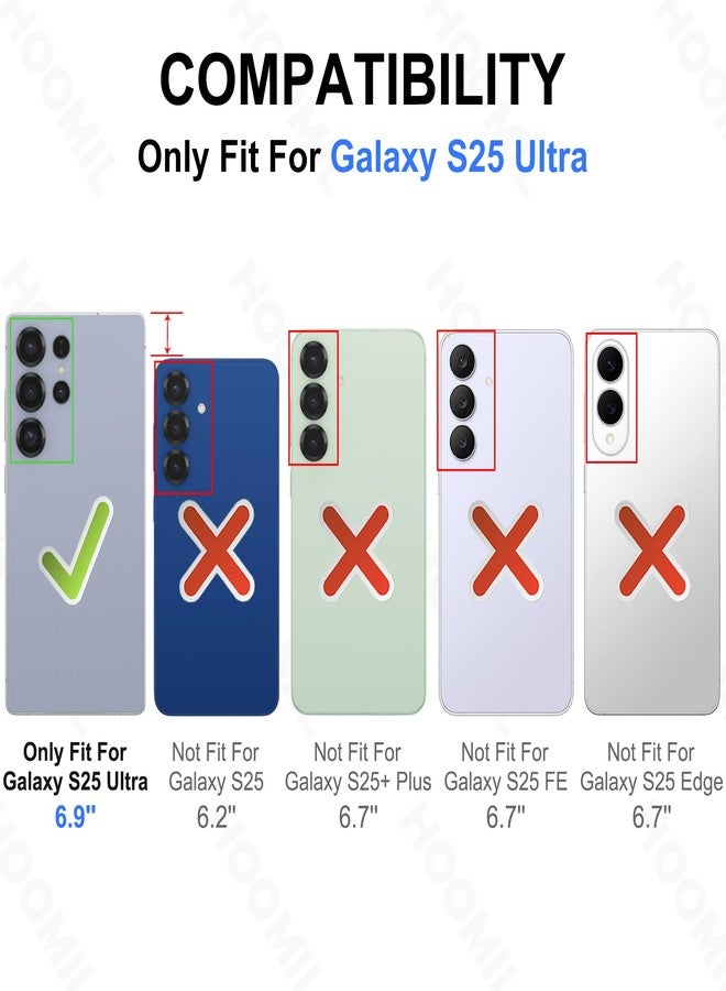 HOOMIL Case for Samsung Galaxy S25 Ultra, Non-Yellowing, Drop Protection, Anti-Scratch Transparent Hard Back Phone Cover - Crystal Clear - Image 2