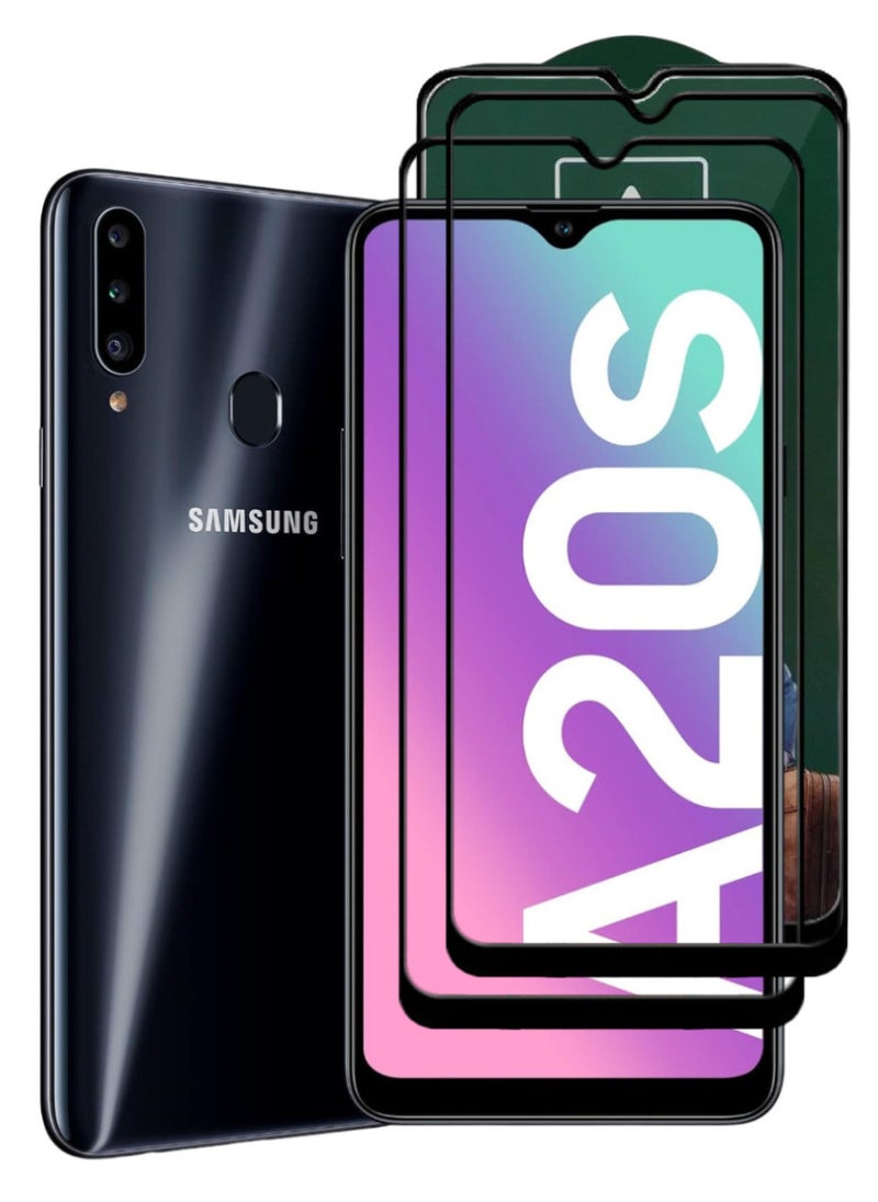 ACLIX 2 Pieces Antistatic ESD Dustproof Premium Quality High Definition Tempered Glass Screen Protector Designed For Samsung Galaxy A20s - Image 1