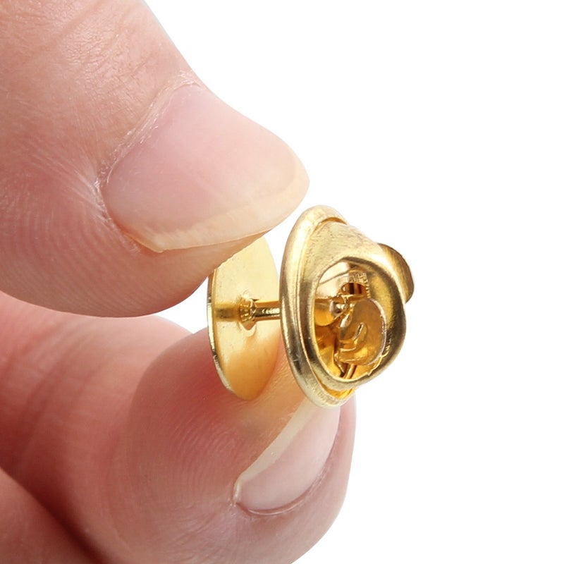 CBTONE Gold Tie Tacks and Blank Pins with Clutch Back for Craft Making, Badge Insignia, Citation and Service Bars, Toy Pins and Jewelry Making - Image 3