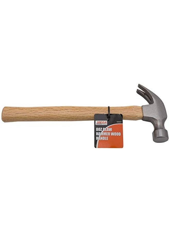 MEGA Claw Hammer Wood Handle 0.25Kg M30001  - Image 4