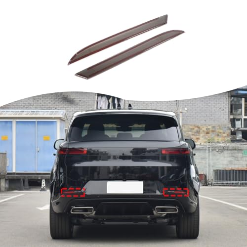 TINKI Rear Bumper Fog Light Cover for Land Rover Range Rover Sport 2023 2024 2025+ | Smoked Black ABS Lens with Anti-Scratch Frame | OEM Fit Foglight Trim Guard Car Exterior Accessories (Smoked Black) - Image 5