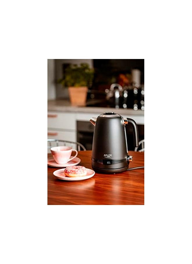 Adl - Germany temperature control kettle 1.7L with 7-step & LCD Display 2200W BFA free 1 year warranty - Image 1