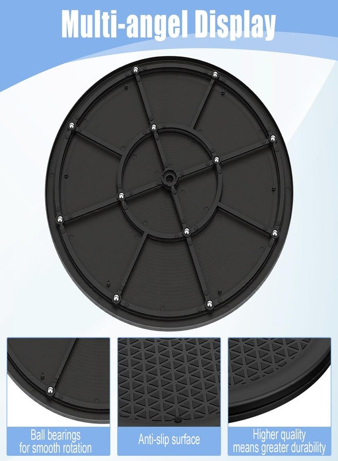 PercyEffie 3 Pack 12 Inch Heavy Duty Rotating Swivel Stand, 360° Rotation Lazy Susan Turntable for Table Top TV Swivel Base Computer, Flat Panel Monitors, Speakers, Bonsai, Statue, Cabinet Organizer - Image 3