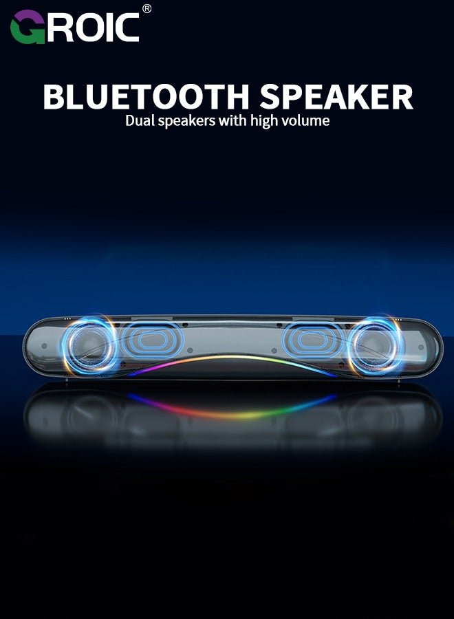 GROIC Portable Bluetooth Speaker, Wireless Speaker with Colorful Flashing Lights, Super Bass 5H Playtime, TWS Pairing for Outdoor, Home, Party, Beach, Travel  - Image 3