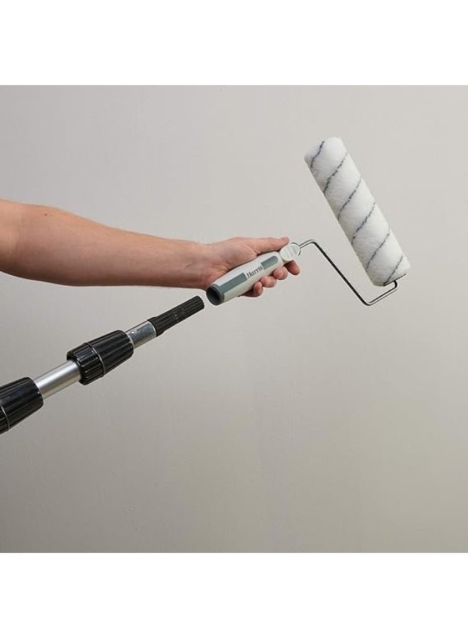 Biella Professional Connect And Clean Telescoping Extension Telescopic Pole With Removeable Cone And Thread Aluminum Stick For Multi-Purpose Window Cleaning Dusting Painting Etc. Aluminium 4 Mtr - Image 5