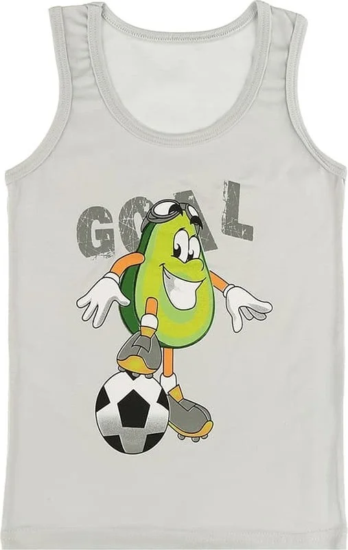 Donella 5 Color Printed Boy Undershirt - 7771LY