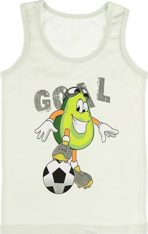 Donella 5 Color Printed Boy Undershirt - 7771LY