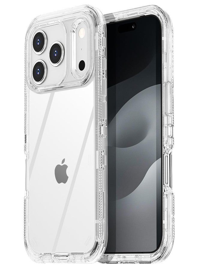 ايه اي كيس جراب AICase لهاتف iPhone 17 Pro Max شفاف 3 في 1، حماية شديدة التحمل من السقوط، هيكل كامل متين، مقاوم للصدمات/الغبار، ثلاث طبقات شفافة، حماية عسكرية متينة لهاتف iPhone 17 ProMax 6.9 بوصة_1 - Image 1