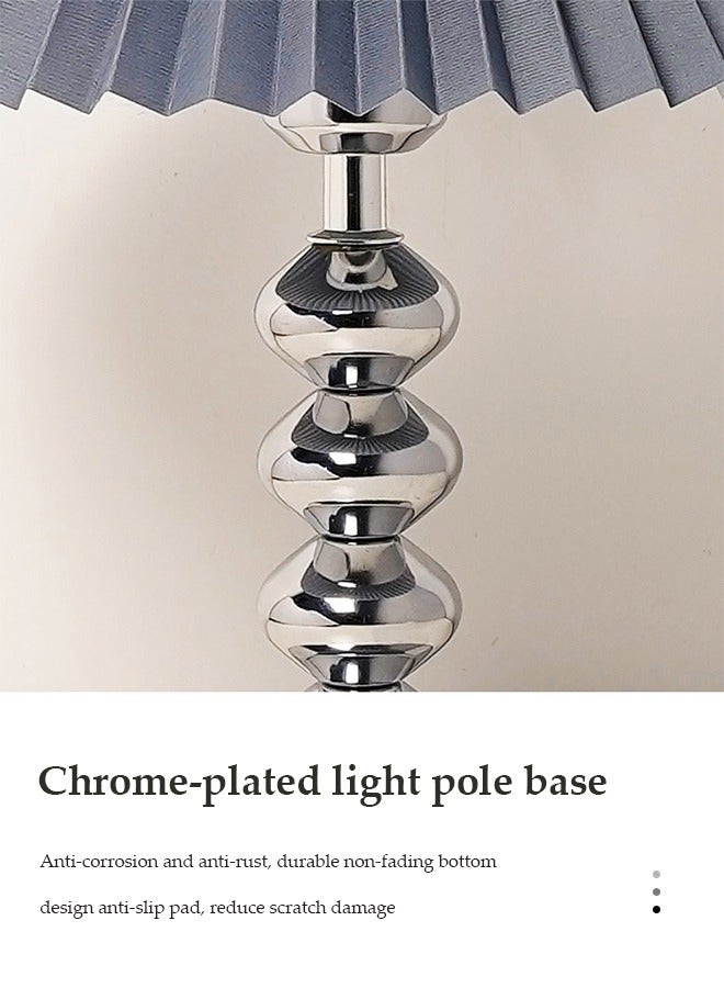 DUNISO مصباح طاولة جانبية، مصباح غرفة نوم قماشي مع USB، مصباح مكتب LED متعدد الوظائف، مصباح قراءة، ثلاث ألوان قابلة للتعديل على عدة مستويات، مناسب لغرفة المعيشة، الدراسة، غرفة النوم والمكتب - Image 5