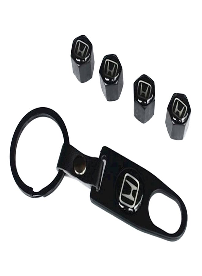 NIBEMINENT Air Caps Valve Car Wheel Tyre For Honda Key Chain