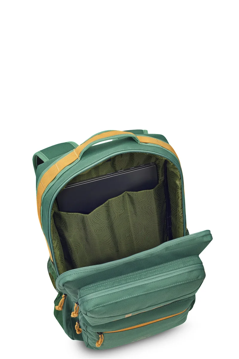 Jeep JEEP MULTIPURPOSE Padded Laptop Backpack With Water-Repellent, 15.6Inch - Army Green & Get Free Lunch Bag - ARMY (Green) (Set of 2pcs Bundle)