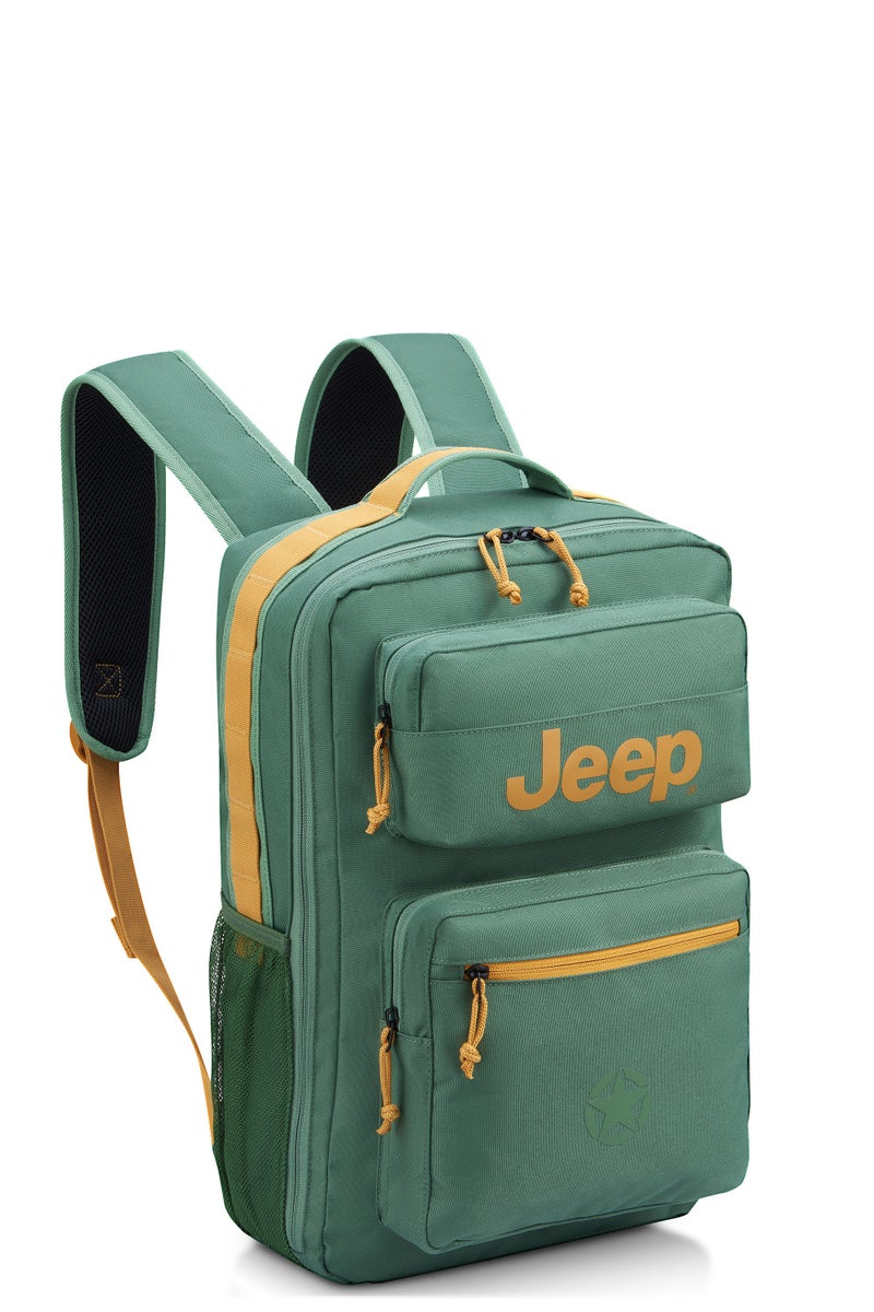 جيب حقيبة ظهر متعددة الاستخدامات مبطنة للابتوب من JEEP مقاومة للماء، مقاس 15.6 بوصة - باللون الأسود، مع حقيبة غداء مجانية - الجيش (أخضر) (طقم من قطعتين) - Image 4