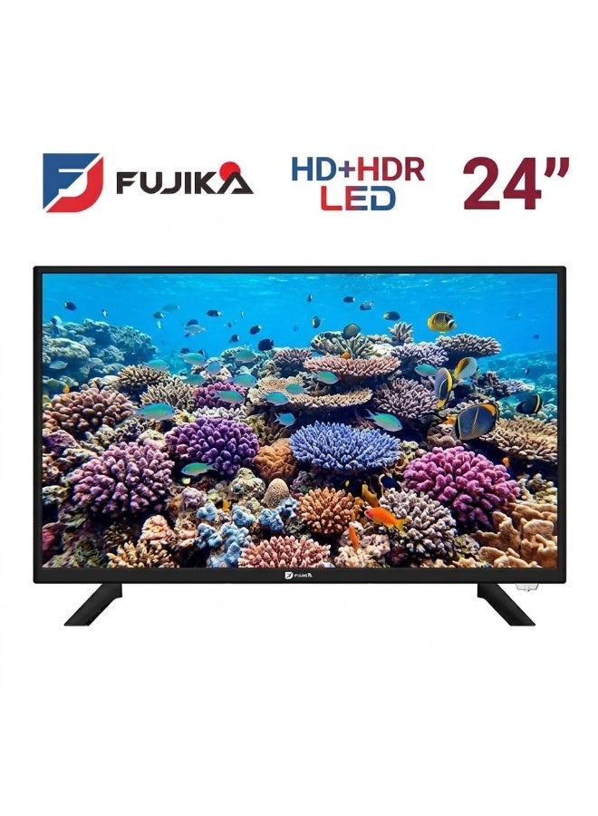 FUJIKA 24-inch TV - HD+HDR LED - Black - FJK-24KA - Image 1