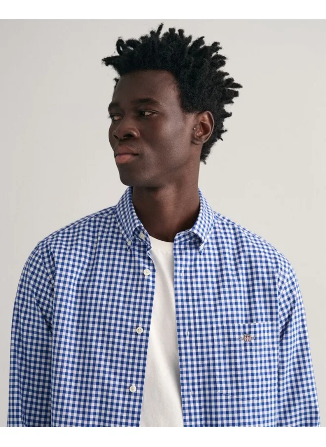 GANT Gant Regular Fit Gingham Poplin Shirt