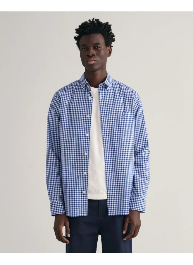 غانت Gant Regular Fit Gingham Poplin Shirt