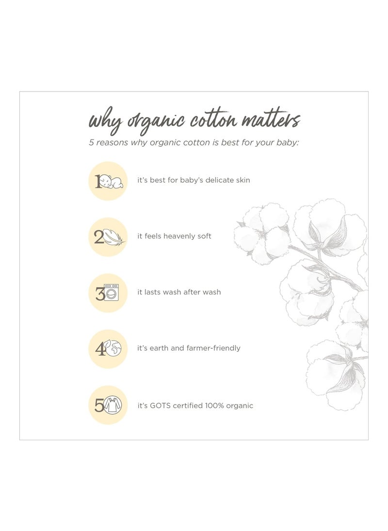 Burt's Bees Baby - Cotton Bassinet Sheet For Standard Bassinet Mattress, Unisex Baby, Heather Grey or white, Pack Of 2 - Image 1