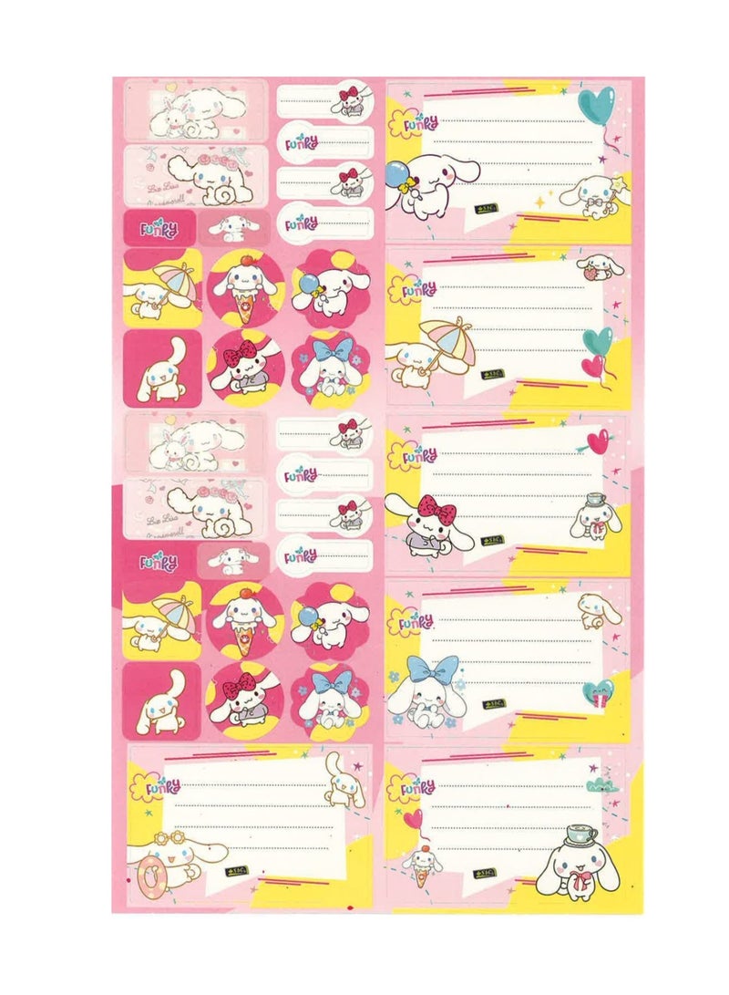 SBC 10-Sheet Name Labels And Stickers For School Funky Design - Image 3