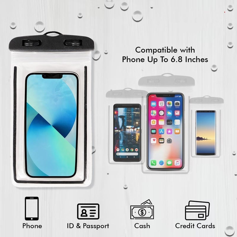 SKYCELL Waterproof Mobile Phone Pouch Rain Cover for All Types of Phone Transparent - Image 5