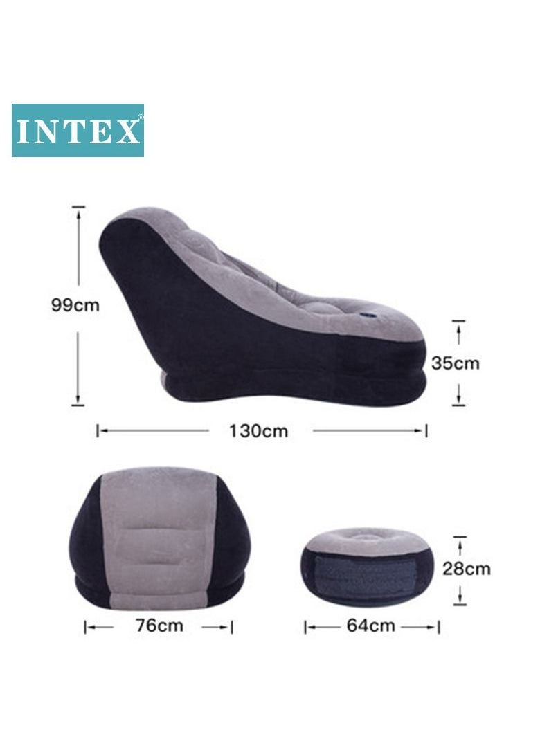 2pcs Home Creative Inflatable Sofa Seat Footstool