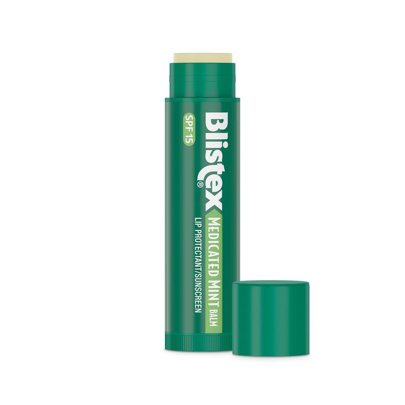 Blistex Medicated Mint Lip Balm, 0.15 Ounce (Pack of 24) â€“ Prevent Dryness & Chapping, SPF 15 Sun Protection, Seals in Moisture, Hydrating Lip Balm, Easy Glide Formula for Full Coverage - Image 2