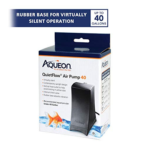 Aqueon QuietFlow Aquarium Air Pump 40, For Under 40 Gallon Tanks, Black - Image 2