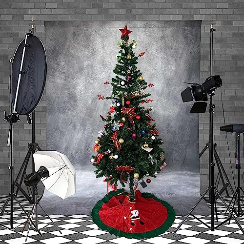 Haboke Abstract Professional Photography Backdrop for Portrait Photo Props Booth Background Photoshoot Studio with Polyester Fabric Roller Pocket on Top (8x10ft,Grey,No Stand) - Image 4