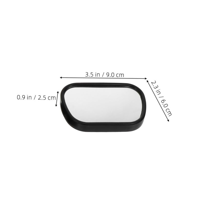 2Pcs Shatterproof Wide Angle Rearview Mirror For Car Backseat Safety Monitoring 360 Adjustable Rotation - Image 3