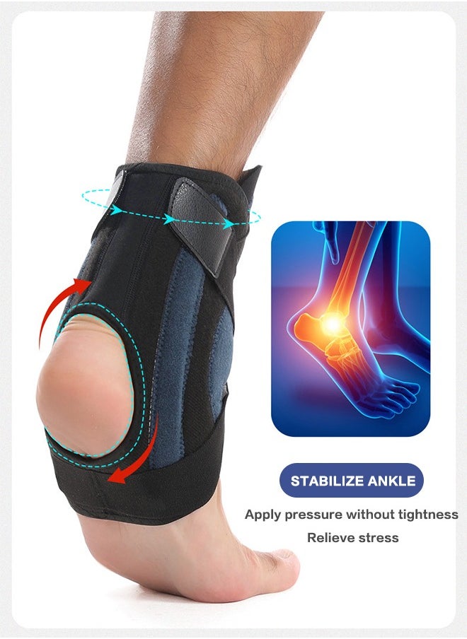 Polish'D Ankle Support, Ankle Support Protector, Adjust The Tightness Of The Knob Painless Fixation Strong Correction Breathable Fabric For Pain Relief, Recovery And Ankle Injury  - Image 4