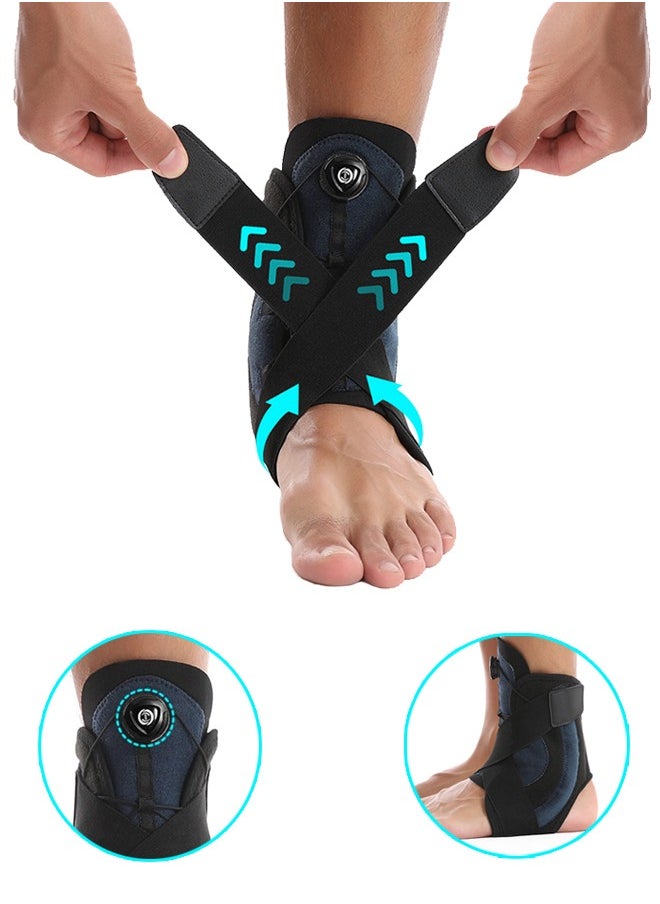 Polish'D Ankle Support, Ankle Support Protector, Adjust The Tightness Of The Knob Painless Fixation Strong Correction Breathable Fabric For Pain Relief, Recovery And Ankle Injury  - Image 1