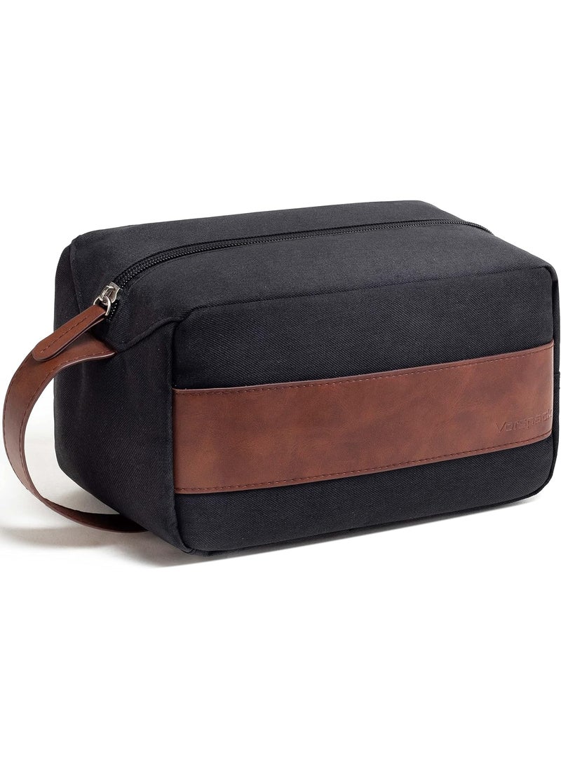 Vorspack - Vorspack Toiletry Bag for Men - Large Dopp Kit for Travel Water Resistant Travel Bag for Toiletries Accessories Lightweight Toiletries Bag - Black - Image 1