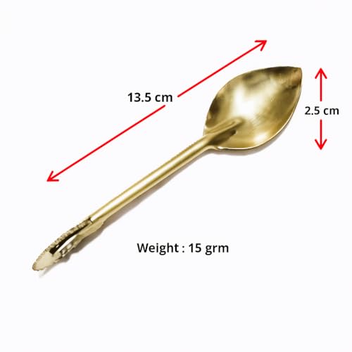 GS KITCHENWARE GS Brass Karanji Cutter Tool, Gujia/Shankarpali Cutter, 2 in 1 Brass Spoon with Cutter, Pack of 1 - Image 5