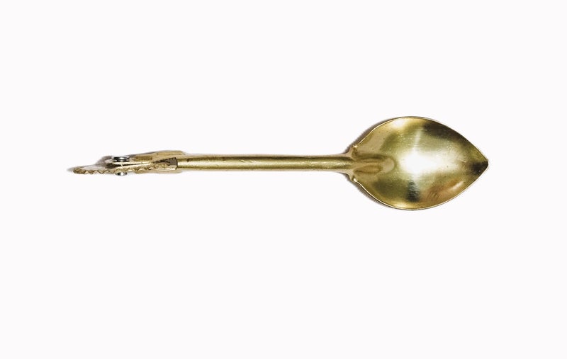 GS KITCHENWARE GS Brass Karanji Cutter Tool, Gujia/Shankarpali Cutter, 2 in 1 Brass Spoon with Cutter, Pack of 1 - Image 3