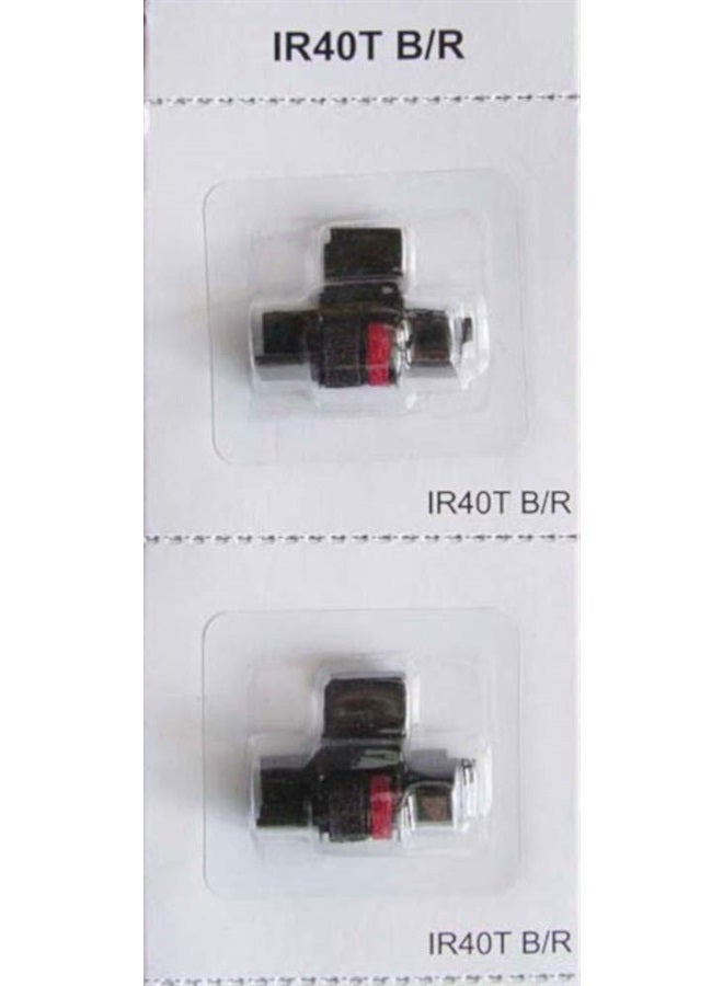 COMPUMATIC (3 Pack) COMPUMATIC Compatible/Replacement Calculator Ink Roller Black/Red IR-40T for Sharp EL-1750V, EL-1801V and More - Image 3