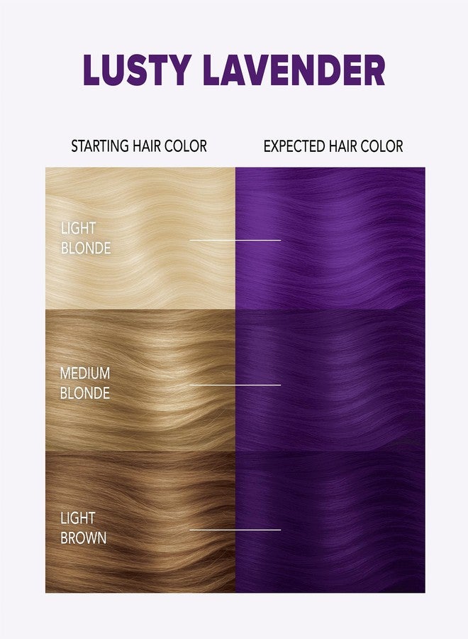 Splat Complete/Semi Permanent Hair Colour Kit Lusty Lavender - Image 3