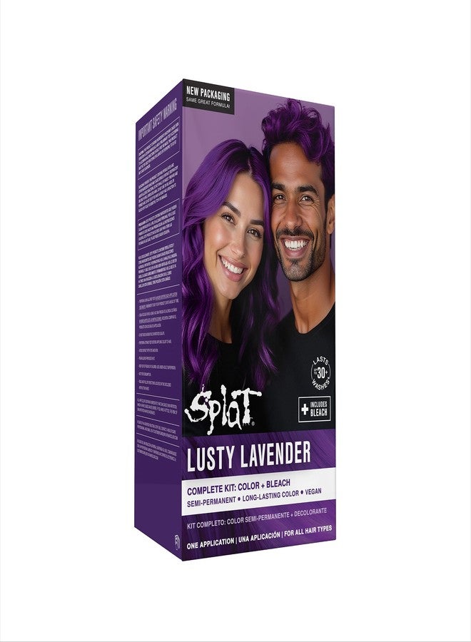 Splat Complete/Semi Permanent Hair Colour Kit Lusty Lavender - Image 1