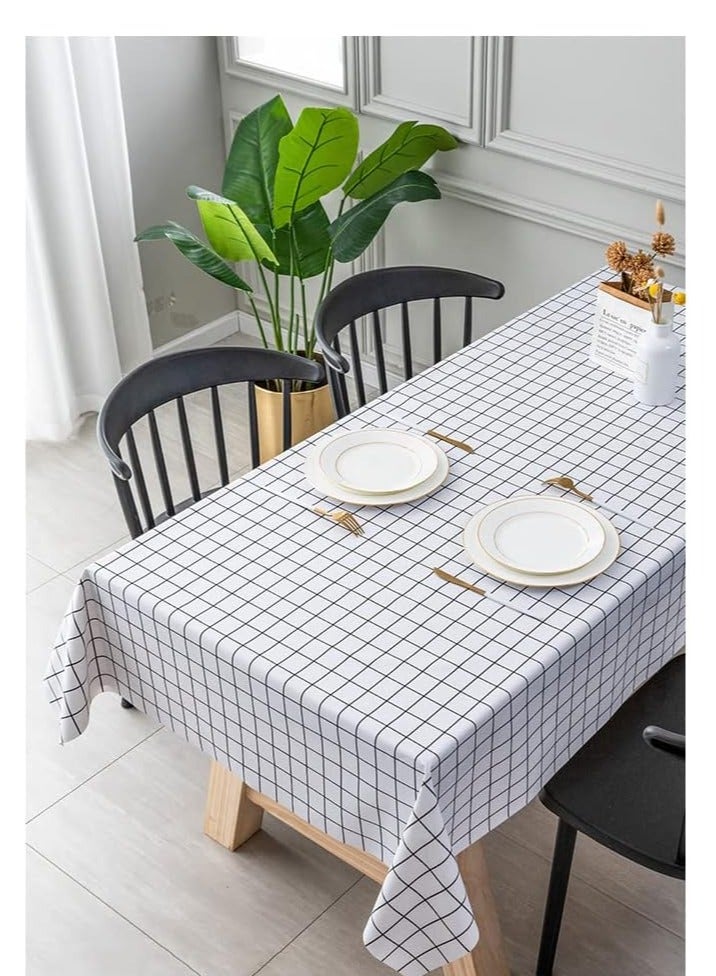 Anna Minimalist Home Dining Table and Desk Decor Waterproof Oil-Proof Easy-Care PVC Tablecloth - Image 3