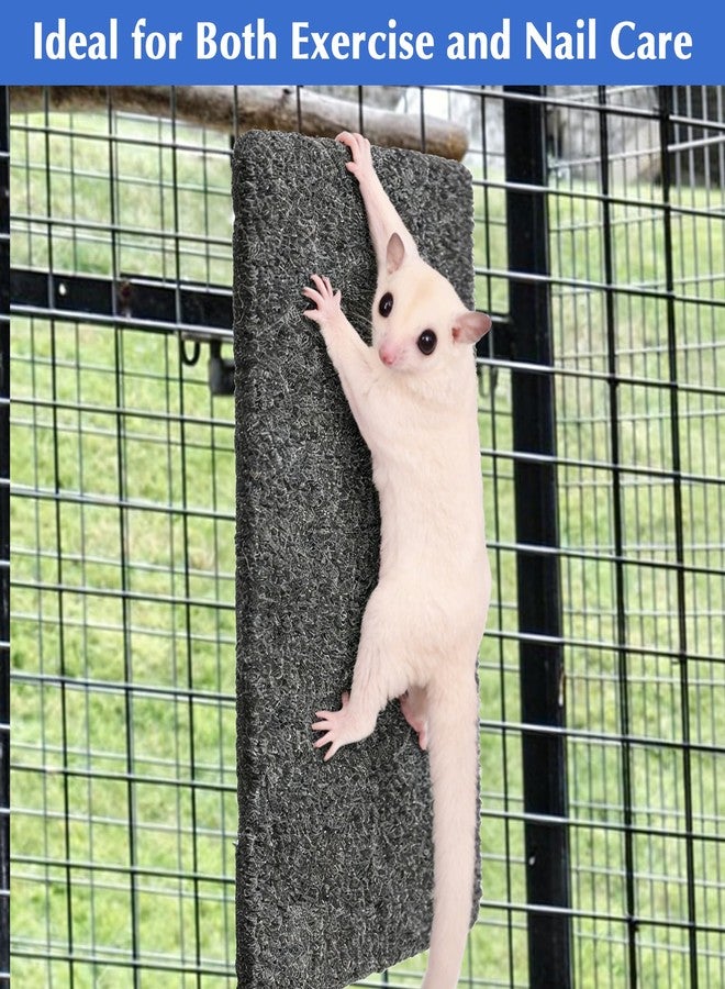HaiFafafaing 3 Pcs Sugar Glider Toys Climbing Mats Sugar Glider Cage Accessories for Sharpening Claws Small Pets Scratching Pads for Cage Wall Furniture Saving Space 9 × 7.5 Inch - Image 5
