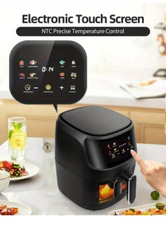 ET-LIFE Digital Air Fryer, 2400W, 8L, 8 Presets, Crispy and Healthy Cooking, Rapid Air Technology & Led Display, Best for Frying, Grilling, Roasting, Baking, QF-305  - Image 3