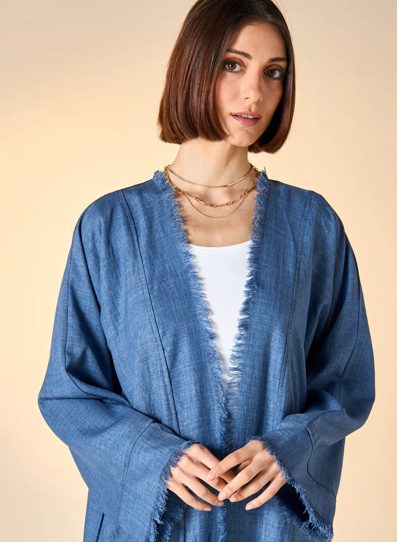 Hadiyath Al Madinah HM - Open Front Abaya with Hijab