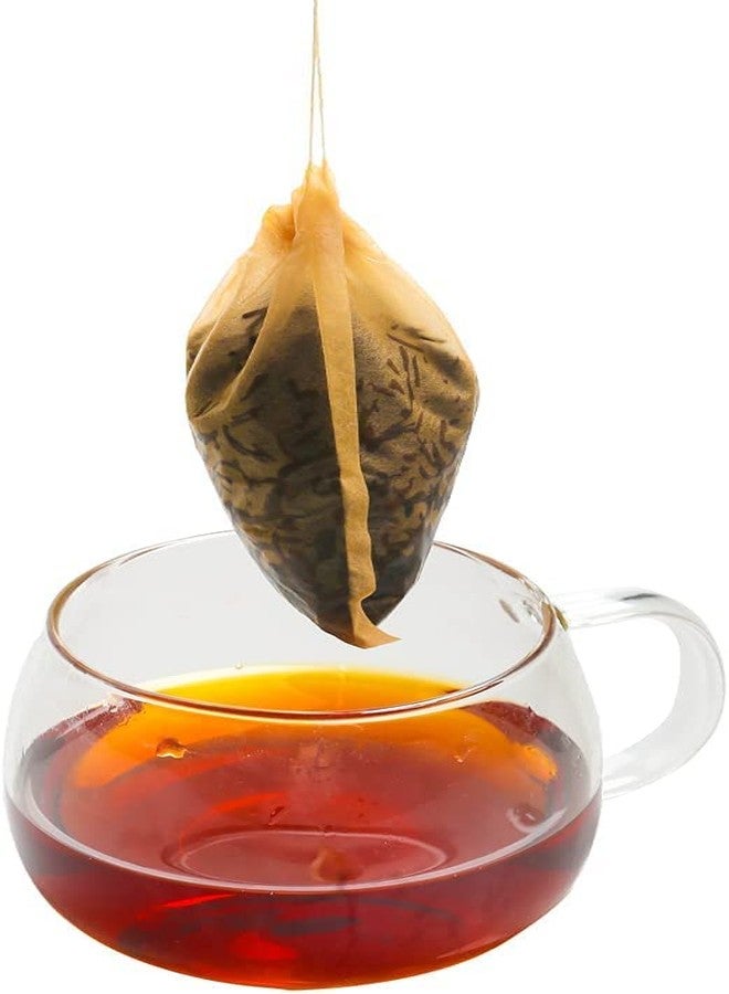 Tinkee Tea Filter bags, safe and natural material, disposable tea infuser, empty tea bag with drawstring for loose leaf tea, set of 200（3.15 x 3.94 inch ） (Initial200) - Image 5