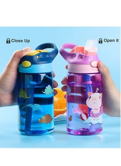 Drinking Bottle, Kids Water Bottle with Flip Straw, Flexible Carry Handle and Easy Push Button, BPA-free, Very Suitable for School And Sports Children's Bottle(Blue) - pzsku/ZA197F642EB22B2642FF6Z/45/_/1679803649/f71bf56b-09bd-49b1-8a98-9516f977cc78